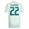 Maglia ufficiale Messico Hirving Lozano 22 Trasferta 2024 per Uomo